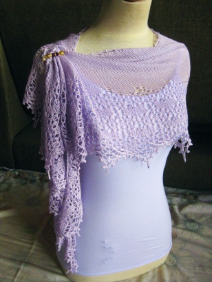 My version of 'Promise Me' shawl